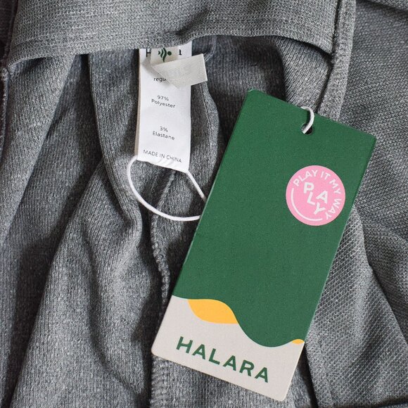 NWT Halara Adjustable Strap Wide Leg Overalls Gray Pockets Size M - Picture 7 of 9